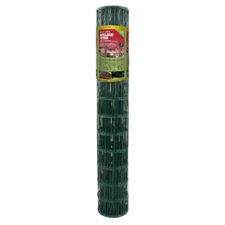 YARDGARD 50' x 4' Welded Wire with 4" x 2" Green PVC Coated Mesh Welded Wire Fencing