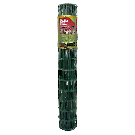 YARDGARD 50 ft. x 4 ft. Welded Wire with Green PVC-Coated 4 in. x 2 in. Mesh