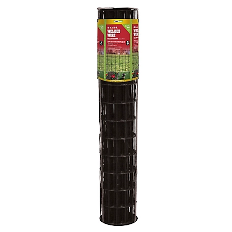 YARDGARD 50 ft. x 4 ft. Welded Wire Fence with Black PVC 3 in. x 2 in. Mesh