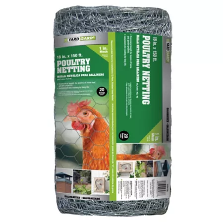 YARDGARD 150' x 1.5' Poultry Netting with 1" Mesh Horse & Field Fencing