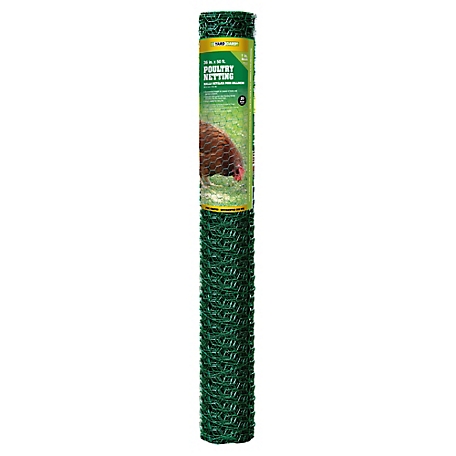 YARDGARD 50 ft. x 3 ft. Poultry Netting with PVC-Coated 1 in. Mesh
