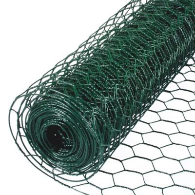 Image showing  50 ft. x 3 ft. Poultry Netting with PVC-Coated 1 in. Mesh