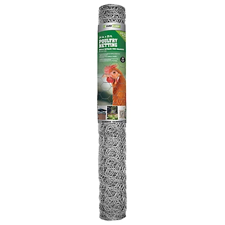 YARDGARD 25 ft. x 2 ft. Poultry Netting with 1/2 in. Mesh