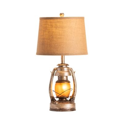 Image showing  26.75 in. H Oil Lantern Table Lamp with Night Light