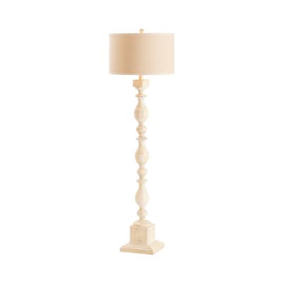 Image showing  Wood Post Floor Lamp