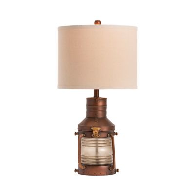 Image showing  27 in. H Lantern Table Lamp, Copper