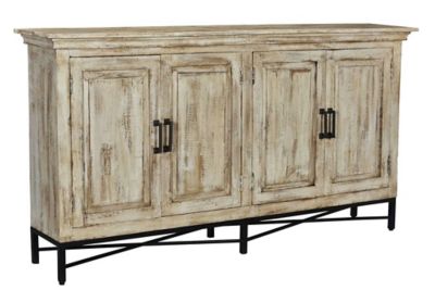 Crestview Collection Bengal Manor Distressed Sideboard, 71.5 in. x 13 in. x 37 in.