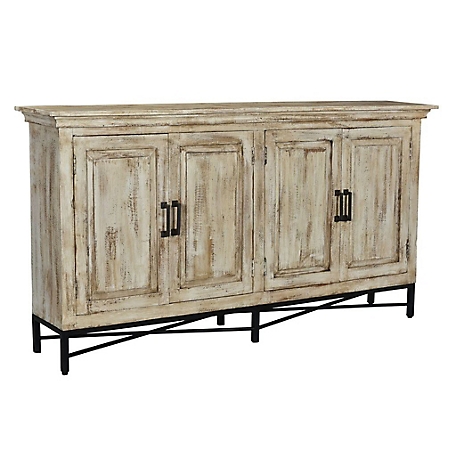 Crestview Collection Bengal Manor Distressed Sideboard, 71.5 in. x 13 in. x 37 in.