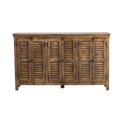 Image showing  6-Door Bengal Manor Mango Wood Sideboard, 72 in. x 16 in. x 42 in.