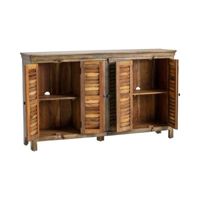 Image showing  6-Door Bengal Manor Mango Wood Sideboard, 72 in. x 16 in. x 42 in.