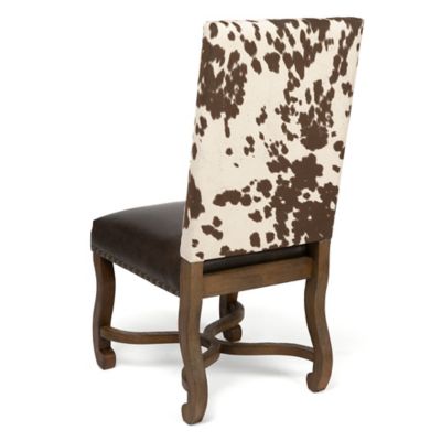Image showing  Mesquite Ranch Leather and Faux Cowhide Side Chair