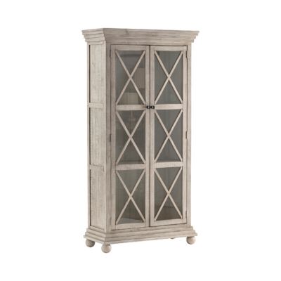 Crestview Collection Pembroke Plantation Glass Door Hudson Tall Cabinet