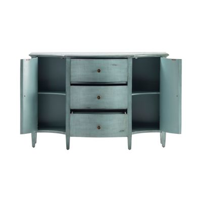Image showing  2-Door/ 3-Drawer Abigail Brushed Cool Credenza, 54 in. x 18 in. x 36 in.