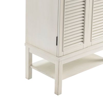 Image showing  2-Door Magnolia Louvered Tall Storage Cabinet, 74 in.