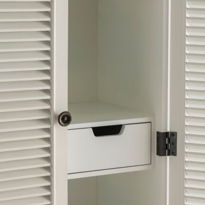 Image showing  2-Door Magnolia Louvered Tall Storage Cabinet, 74 in.