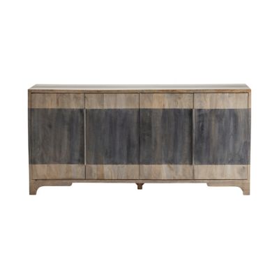 Crestview Collection 4-Door Bengal Manor 2-Tone Mango Wood Sideboard, 33.5 in.