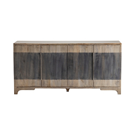 Crestview Collection 4-Door Bengal Manor 2-Tone Mango Wood Sideboard