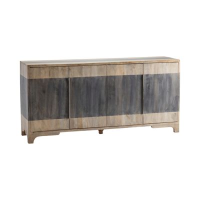 Image showing  4-Door Bengal Manor 2-Tone Mango Wood Sideboard, 33.5 in.