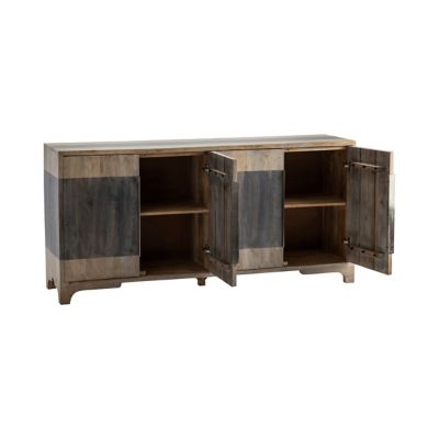 Image showing  4-Door Bengal Manor 2-Tone Mango Wood Sideboard, 33.5 in.