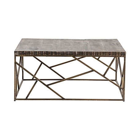 Crestview Collection Bengal Manor Crazy Cut Iron Cocktail Table