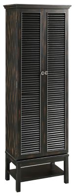 Crestview Collection 2-Door Wilmington Louvered Door Tall Cabinet, 74 in.