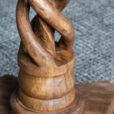 Image showing  Bengal Manor Mango Wood Twist Accent Table, 30 in.