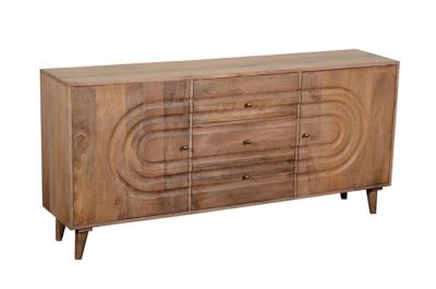 Image showing  Talladega Sideboard Console Table, 70 in. x 15 in. x 32 in., Medium Brown