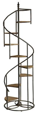 Crestview Collection Darby Spiral Staircase Metal and Wood Display Piece