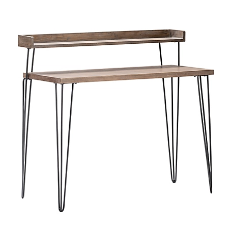 Crestview Collection 2-Tier Cody Wood and Metal Desk
