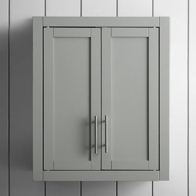 Crosley Savannah Wall Cabinet, gray