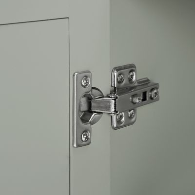 Image showing 9 th Crosley 18 in. x 26 in. MDF Savannah Mirrored Wall Cabinet, White