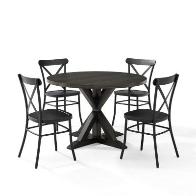 Image showing  5 pc. Hayden Round Dining Set with Camille Chairs