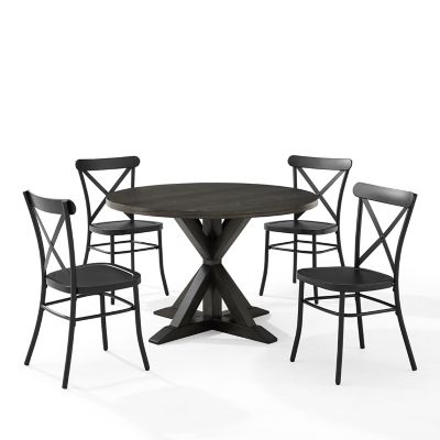 Image showing  5 pc. Hayden Round Dining Set with Camille Chairs