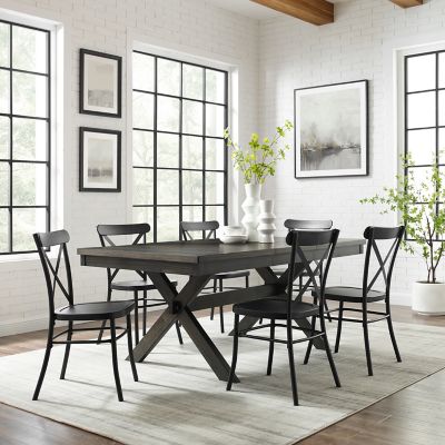 Crosley 7 pc. Hayden Dining Set with Camille Chairs