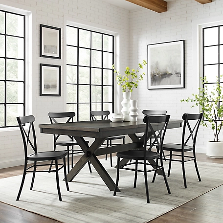 Crosley 7 pc. Hayden Dining Set with Camille Chairs