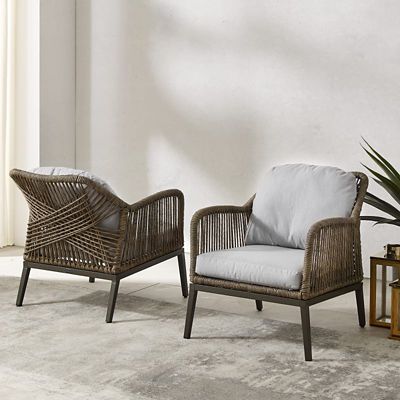 Crosley 2 pc. Haven Outdoor Wicker Armchair Set