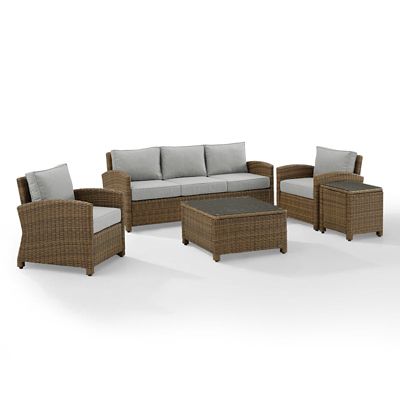 Image showing  5 pc. Outdoor Wicker Sofa Set