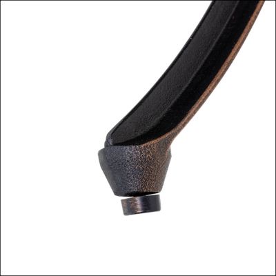 Image showing  31 in. Outdoor Cast-Aluminum Round Dining Table with Umbrella Hole