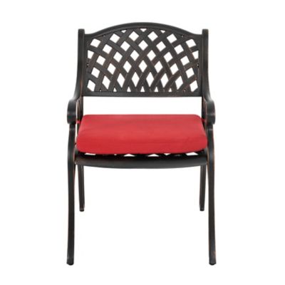 Image showing 8 th Nuu Garden 5 pc. Cast Aluminum Dining Set with Cushions