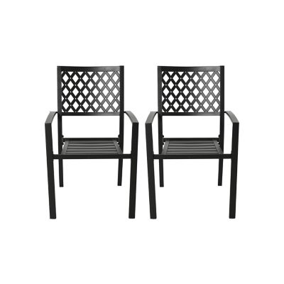 Nuu Garden Outdoor 2-Piece Iron Patio Chair Set