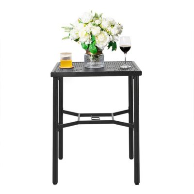 Nuu Garden Outdoor 28 Inch Square Bar Table