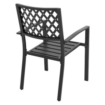 Image showing 9 th Nuu Garden 3 pc. Patio Furniture Set, Includes Slatted Round Side Table