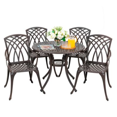 Image showing 7 th Nuu Garden 5 pc. Cast-Aluminum Patio Dining Set