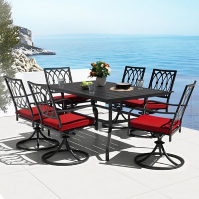 Image showing  7 pc. Iron Dining Set