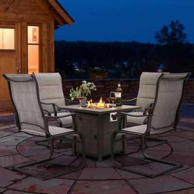 Image showing  5 pc. 30 x 25in. Outdoor Fire Table Set