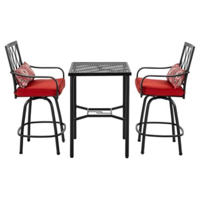 Image showing  3-Piece Patio Set Outdoor Conversation Bistro Set with Cushions