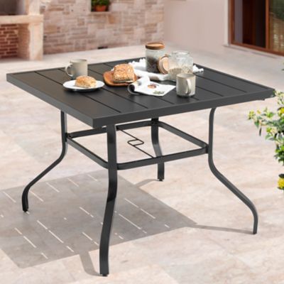 Image showing  37 in. Outdoor Square Patio Dining Table for 4-6 People