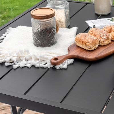 Image showing  37 in. Outdoor Square Patio Dining Table for 4-6 People