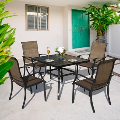 Nuu Garden 5 pc. Patio Iron Dining Set