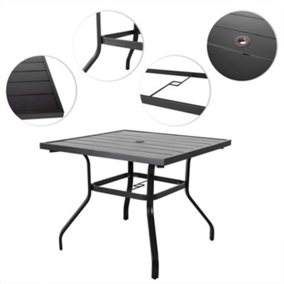 Image showing 7 th Nuu Garden Outdoor 5 pc. Textilene Dining Set, Powder-coated Iron Frame
